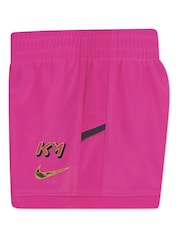 Nike Pink Little Kids Kyllian Mbappe Academy Football T-Shirt and Shorts Set - Image 3 of 5