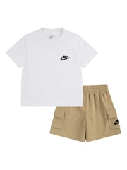 Nike Brown Shorts Set - Image 1 of 6