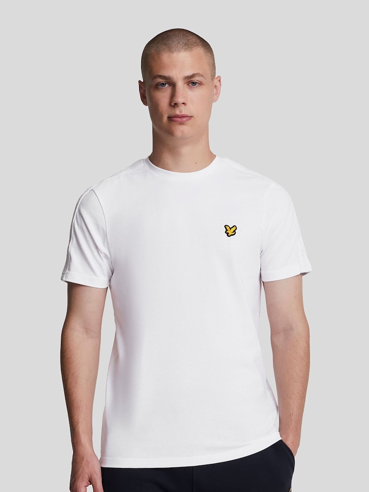 Lyle & Scott White Tape T-Shirt - Image 1 of 5