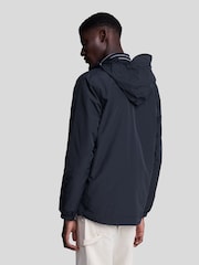 Lyle & Scott Blue Zip Through Hooded Jacket - Image 3 of 5