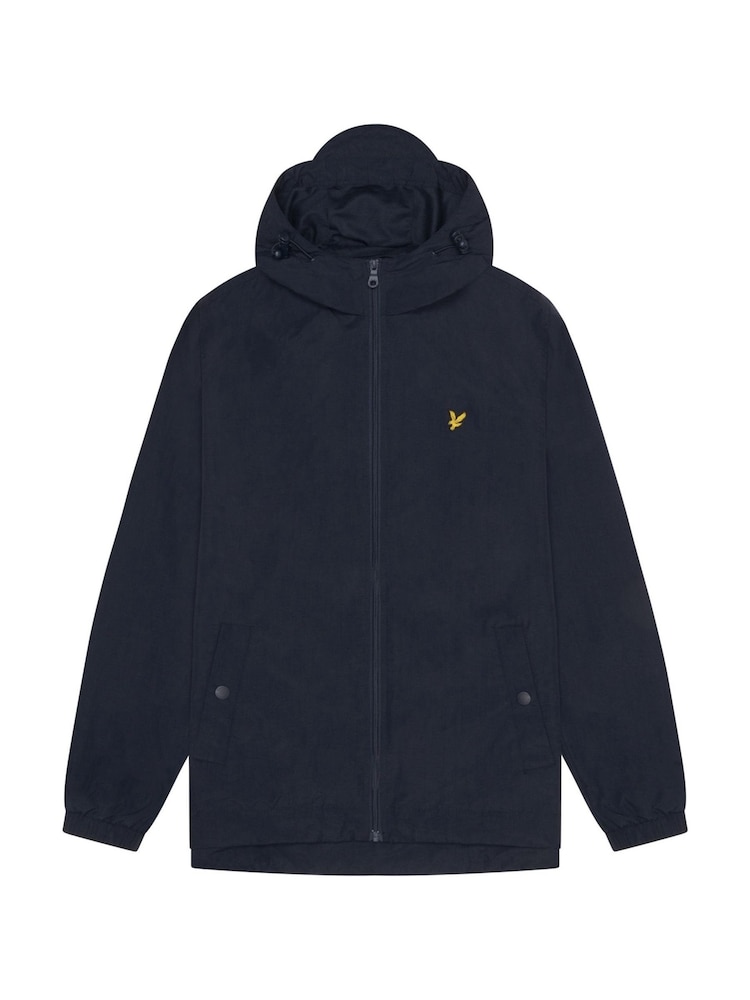 Lyle & Scott Blue Zip Through Hooded Jacket - Image 5 of 5