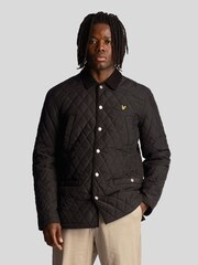 Lyle & Scott Black 100% Cotton Quilted Jacket - Image 1 of 5