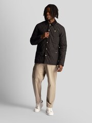 Lyle & Scott Black 100% Cotton Quilted Jacket - Image 2 of 5