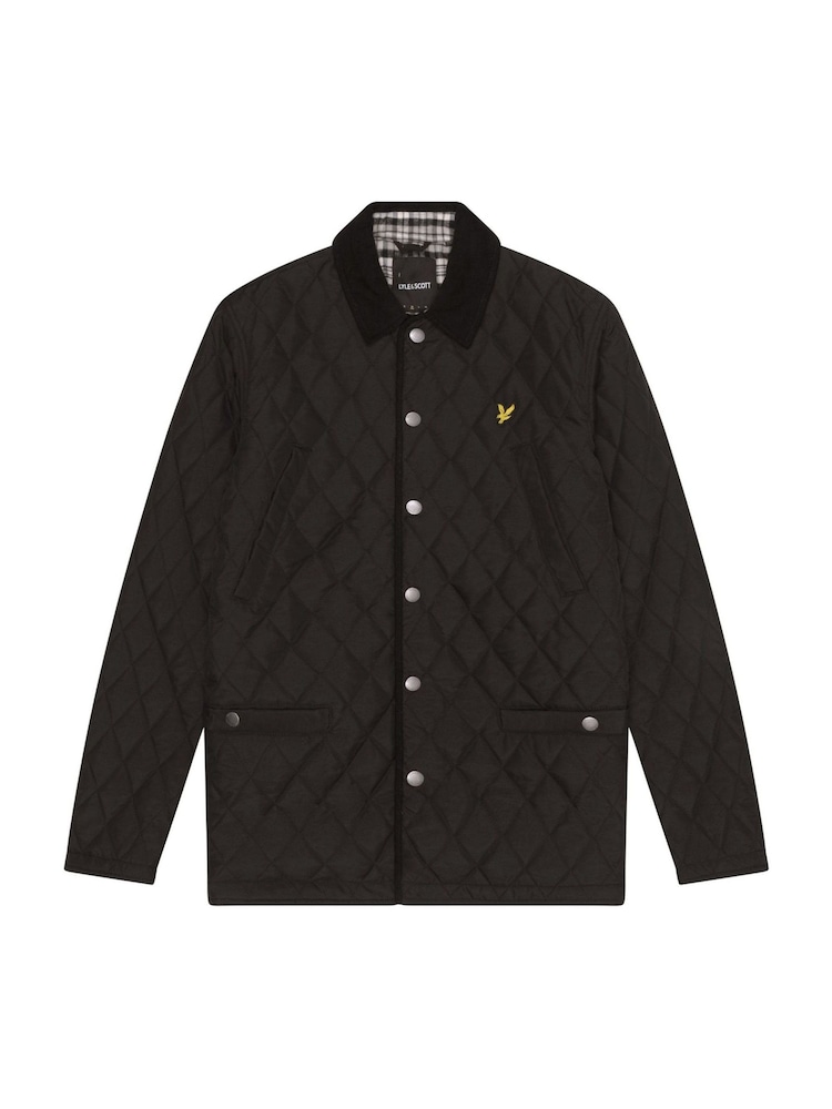 Lyle & Scott Black 100% Cotton Quilted Jacket - Image 5 of 5