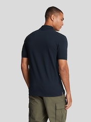 أزرق - قميص بولو سادة من Lyle & Scott - صورة 3 من 5