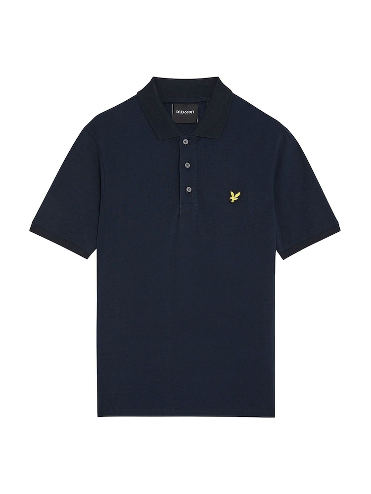 أزرق - قميص بولو سادة من Lyle & Scott - صورة 5 من 5