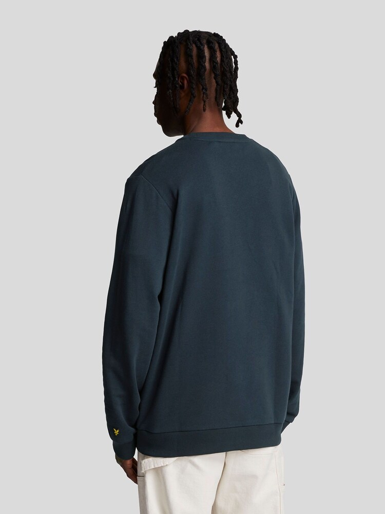Lyle & Scott Blue Stamp Crew Neck 100% Cotton Sweatshirt - Image 2 of 5 Lyle & Scott Blue Stamp Crew Neck 100% Cotton Sweatshirt - Image 2 of 5