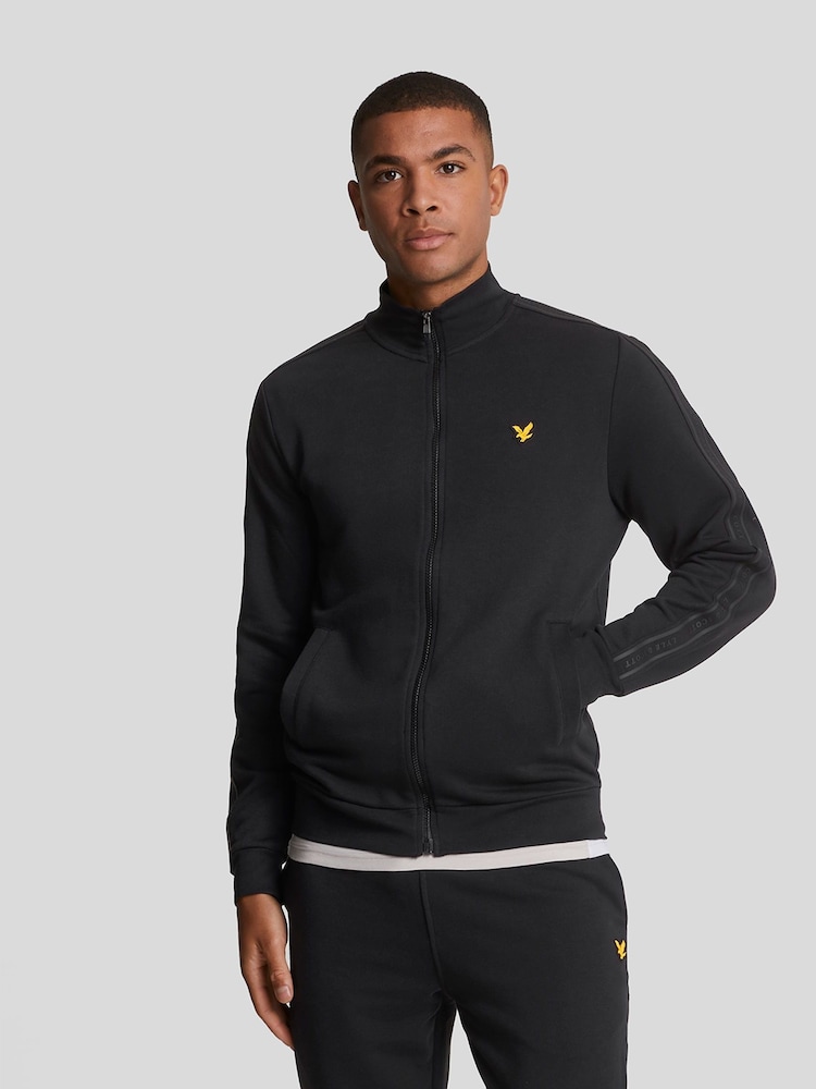 Lyle & Scott Black Tape Track Top - Image 1 of 5