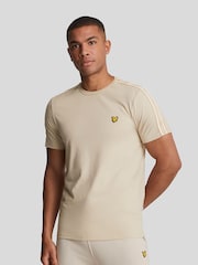 Lyle & Scott Cream Tape T-Shirt - Image 1 of 5