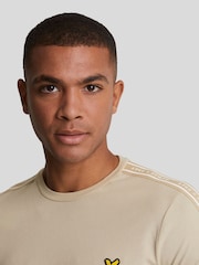 Lyle & Scott Cream Tape T-Shirt - Image 4 of 5