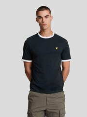 Lyle & Scott Blue Ringer 100% Cotton T-Shirt - Image 1 of 5