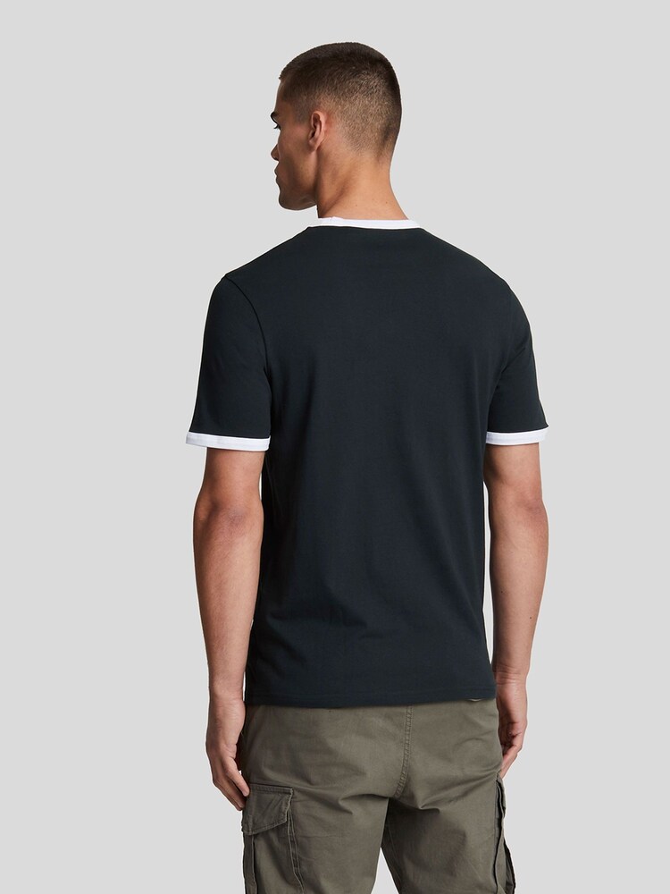 Lyle & Scott Blue Ringer 100% Cotton T-Shirt - Image 2 of 5