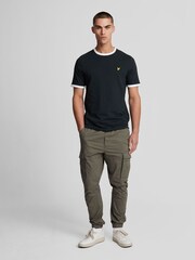 Lyle & Scott Blue Ringer 100% Cotton T-Shirt - Image 3 of 5
