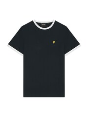Lyle & Scott Blue Ringer 100% Cotton T-Shirt - Image 5 of 5