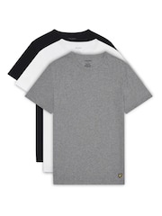 Lyle & Scott Black Printed T-Shirt 3 Pack - Image 1 of 1
