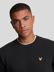 Lyle & Scott Black Black Tape Crew Neck Sweatshirt - Image 3 of 5