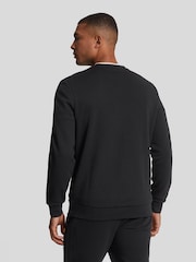 Lyle & Scott Black Black Tape Crew Neck Sweatshirt - Image 4 of 5