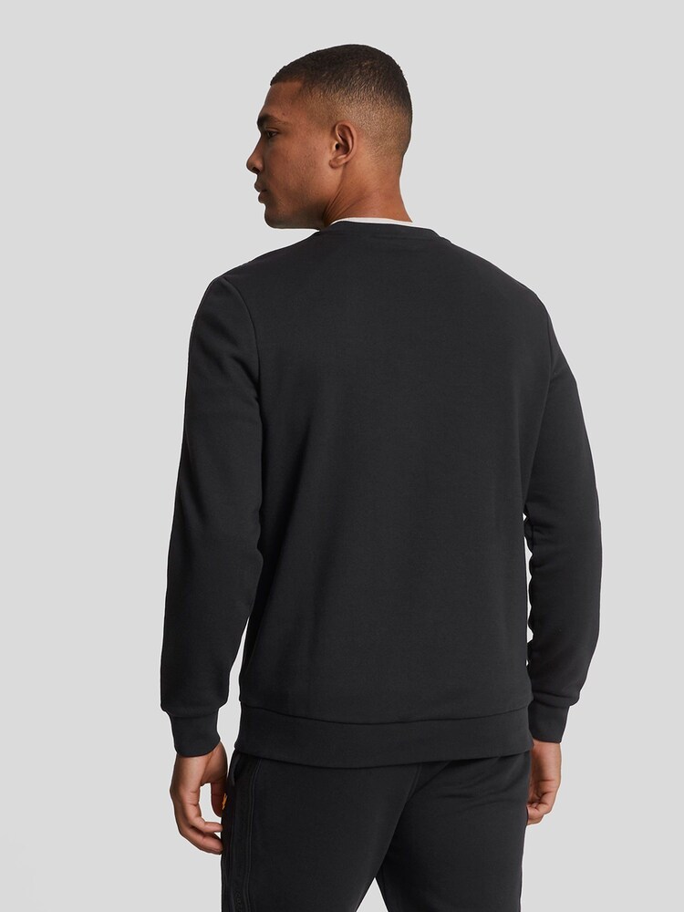 Lyle & Scott Svart Tape Stroffhálsmál Íþróttapeysu - Image 4 of 5