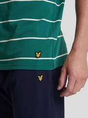 Lyle & Scott Green Striped T-Shirt 3 Pack - Image 5 of 5