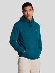 Lyle & Scott Blue Pullover 100% Cotton Hoodie - Image 1 of 5