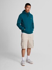 Lyle & Scott Blue Pullover 100% Cotton Hoodie - Image 2 of 5