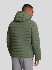 Lyle & Scott Green Stretch Lightweight Quilted Jacket - Image 4 of 5