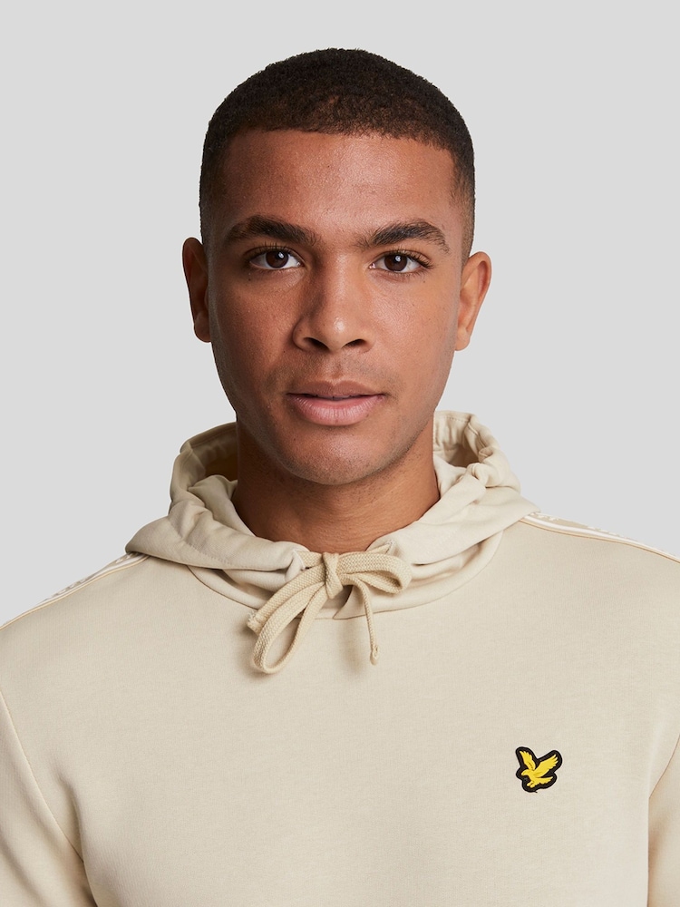 Lyle & Scott Cream Tape Hoodie - Image 2 of 5