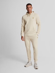 Lyle & Scott Cream Tape Hoodie - Image 4 of 5