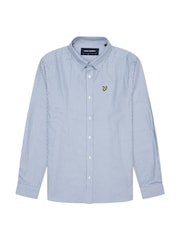 Lyle & Scott Blue 100% Cotton Shepherd Check Shirt - Image 5 of 5