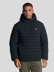 Lyle & Scott Blue Stretch Lightweight Quilted Jacket - Image 1 of 3