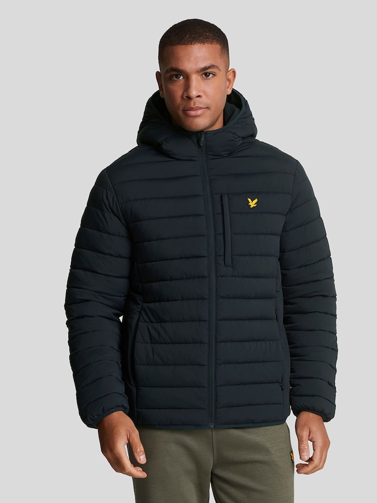 Lyle & Scott Blue Stretch Lightweight Quilted Jacket - Image 1 of 3
