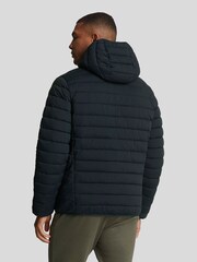 Lyle & Scott Blue Stretch Lightweight Quilted Jacket - Image 2 of 3