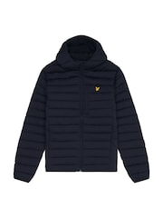 Lyle & Scott Blue Stretch Lightweight Quilted Jacket - Image 3 of 3