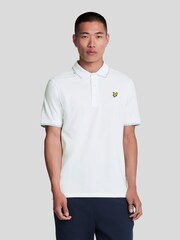 Lyle & Scott White Tipped Polo Shirt - Image 1 of 5