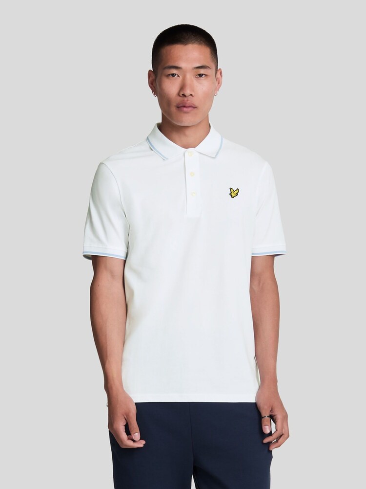 Lyle & Scott White Tipped Polo Shirt - Image 1 of 5