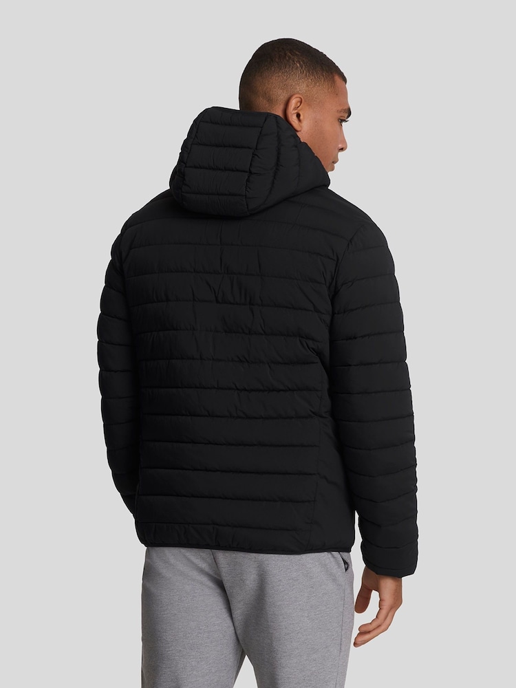 Lyle & Scott Black Stretch Lightweight Quilted Jacket - Image 2 of 5