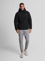 Lyle & Scott Black Stretch Lightweight Quilted Jacket - Image 3 of 5