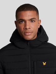 Lyle & Scott Black Stretch Lightweight Quilted Jacket - Image 4 of 5