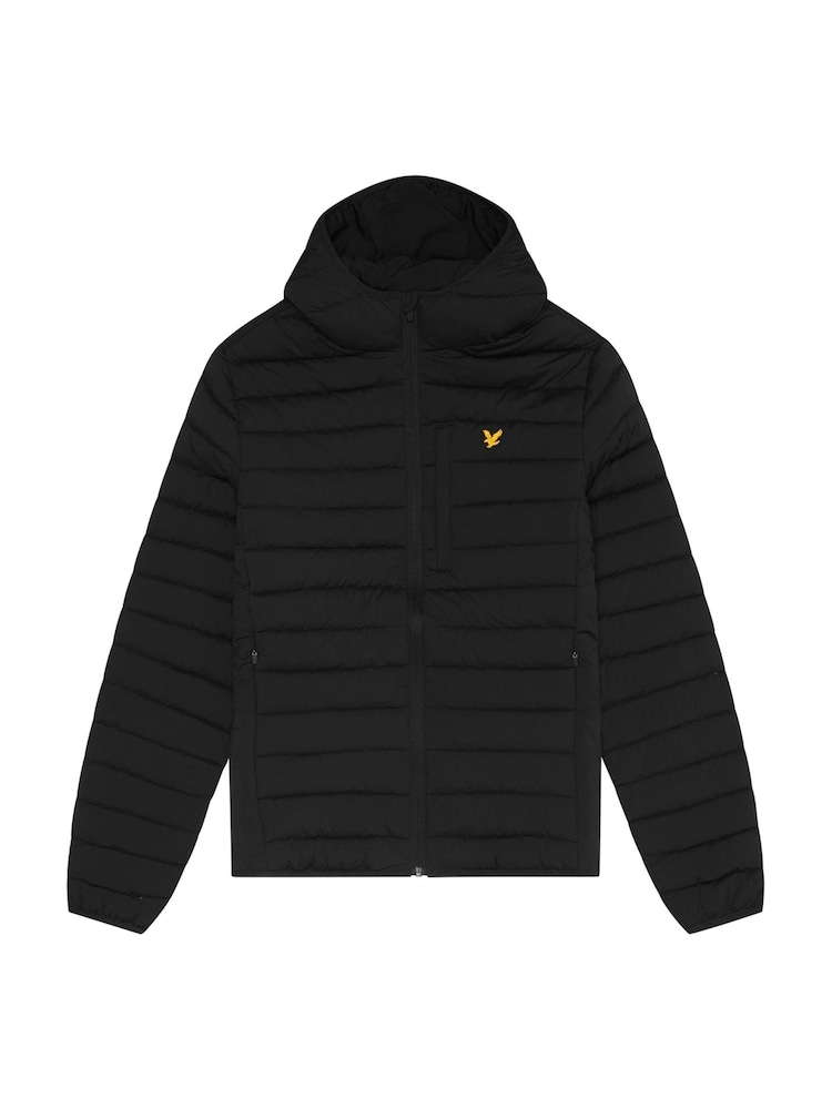 Lyle & Scott Black Stretch Lightweight Quilted Jacket - Image 5 of 5