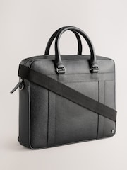 Black Genuine Leather Briefcase - Image 1 of 6