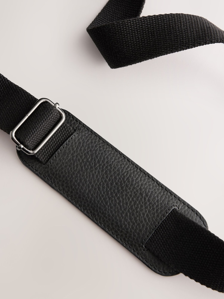 Black Genuine Leather Briefcase - Image 5 of 6