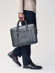 Black Genuine Leather Briefcase - Image 6 of 6