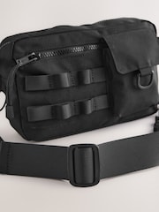 Noir - Sac à bandoulière en toile - Image 4 of 6