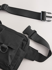 Noir - Sac à bandoulière en toile - Image 5 of 6