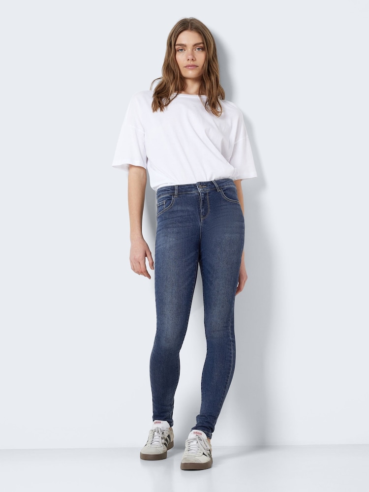 NOISY MAY Blue Skinny Shaper Jeans - Image 4 of 8