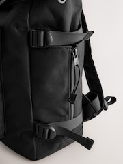 Noir - Sac à dos à roulettes en toile - Image 6 of 6