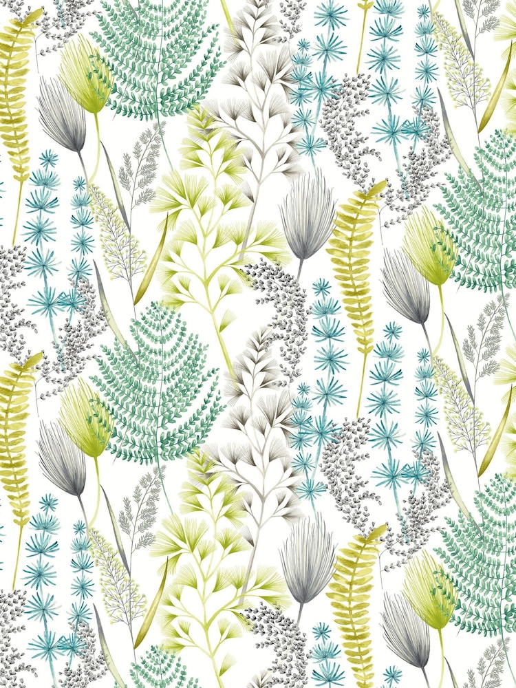 Ohpopsi Acid Summer Ferns 10M Wallpaper - Image 2 of 3 Ohpopsi Acid Summer Ferns 10M Wallpaper - Image 2 of 3
