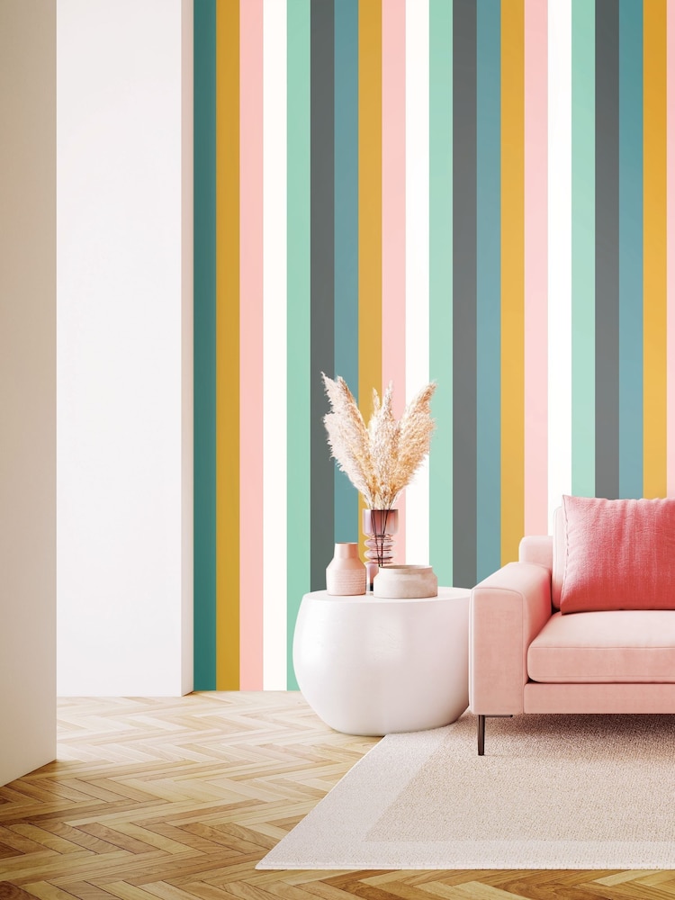 Ohpopsi Carnival Pop Rainbow Bloc 10M Wallpaper - Image 1 of 3