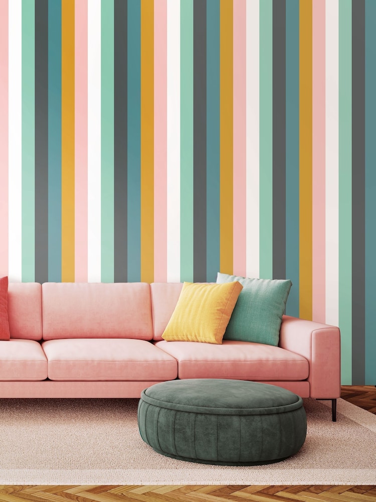 Ohpopsi Carnival Pop Rainbow Bloc 10M Wallpaper - Image 3 of 3