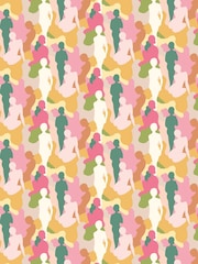 Ohpopsi Emerald and Peach Silhouette 10M Wallpaper - Image 2 of 3